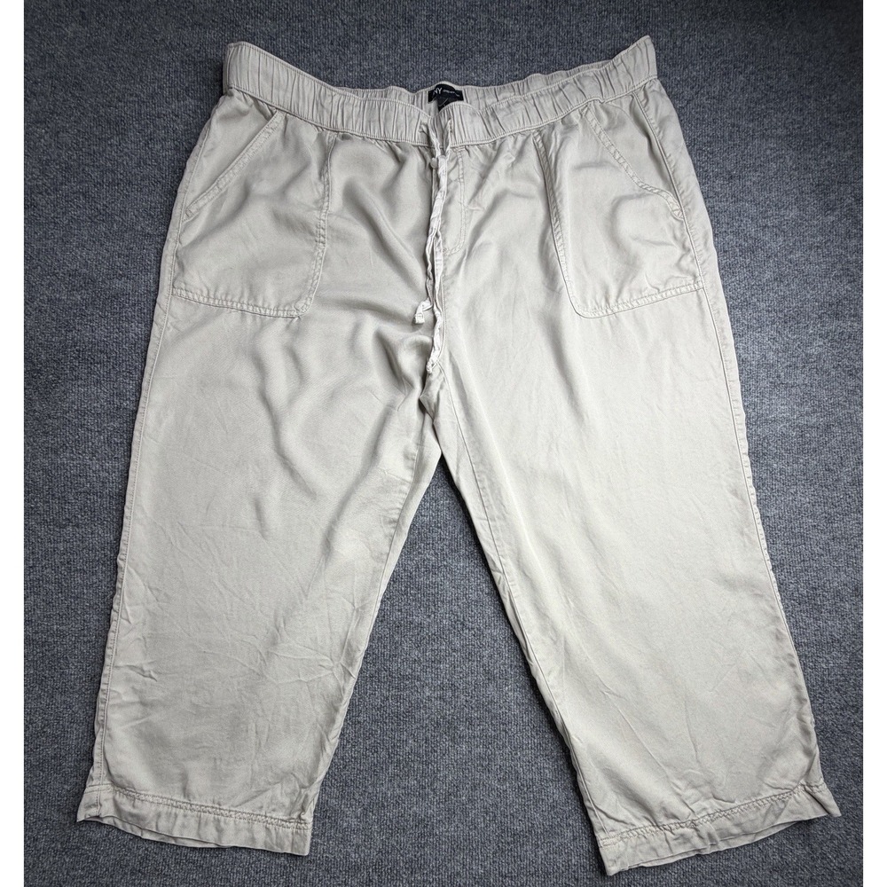 JNY Jones New York‎ Pull On Pant Womens 2XL Beige Khaki